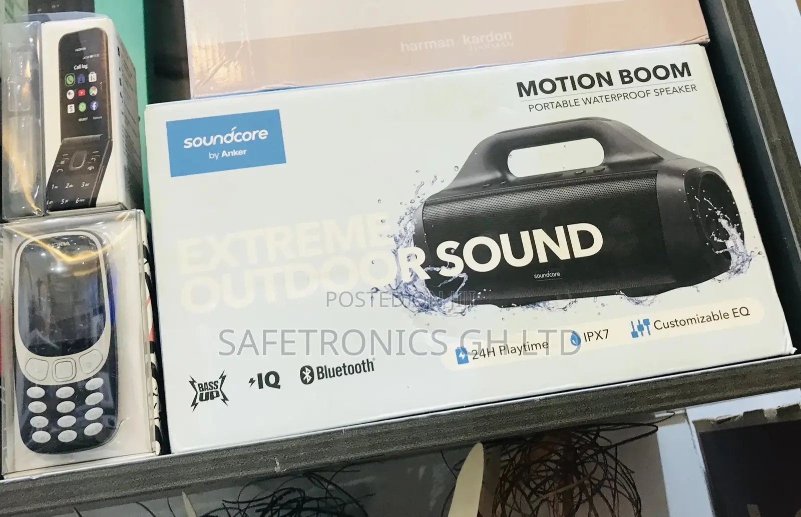 Portable Water Speaker Motion Boom Bluetooth Wireless