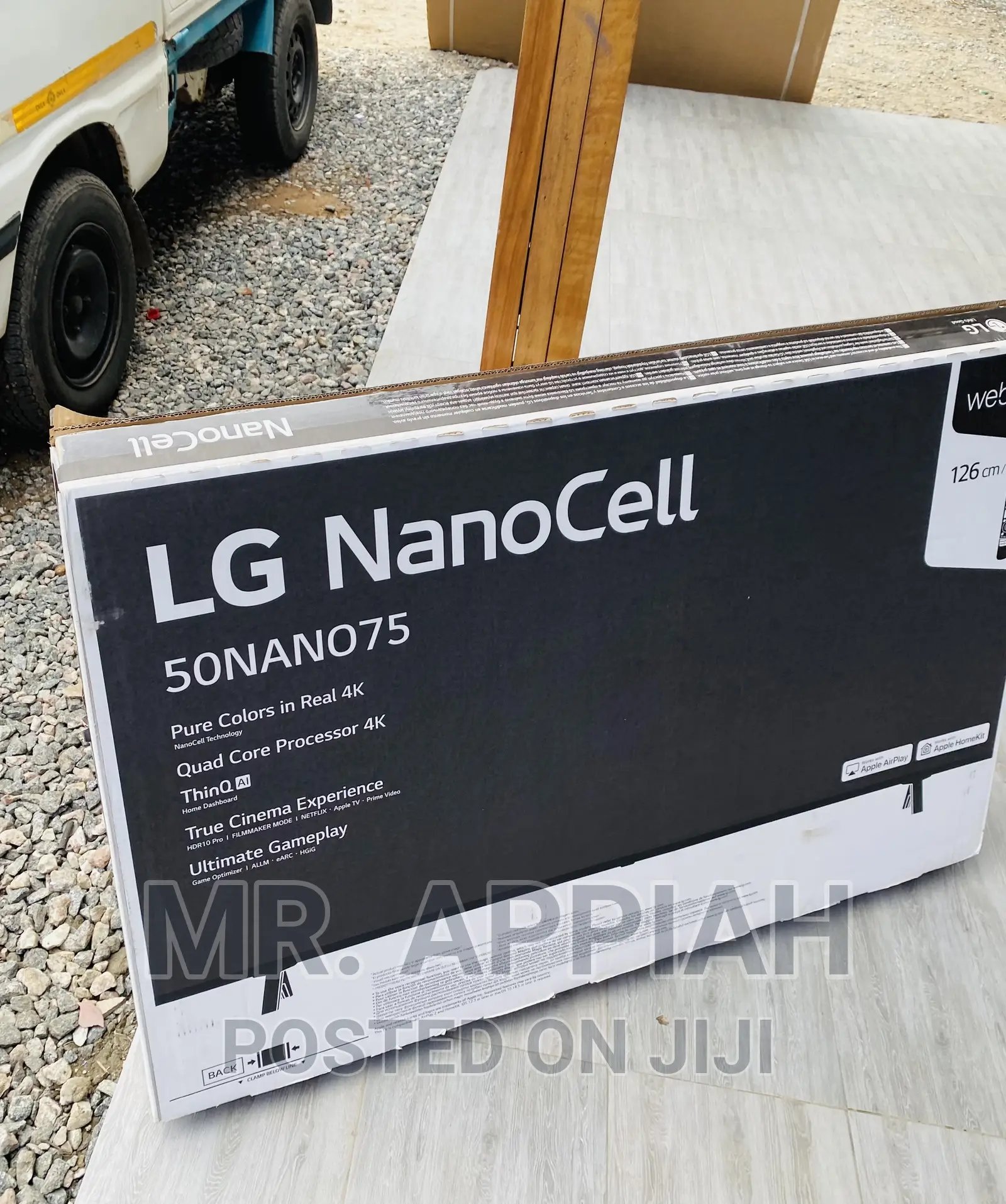 Smart LG 50NANO756 50” Nanocell Smart Tv(Black) 