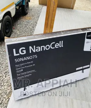 Smart LG 50NANO756 50” Nanocell Smart Tv(Black) 