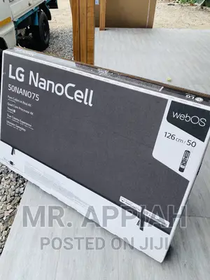 Smart LG 50NANO756 50” Nanocell Smart Tv(Black) 