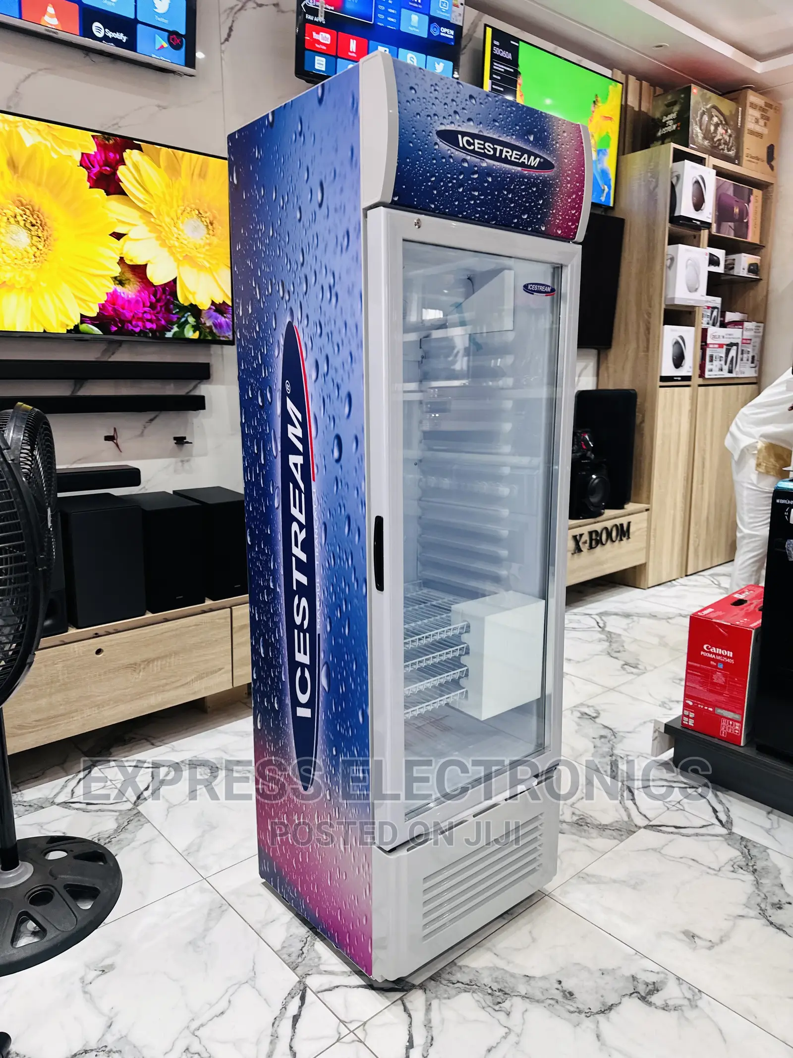 Fast Cooling Compressor Icestream Display Fridges UNI-400C
