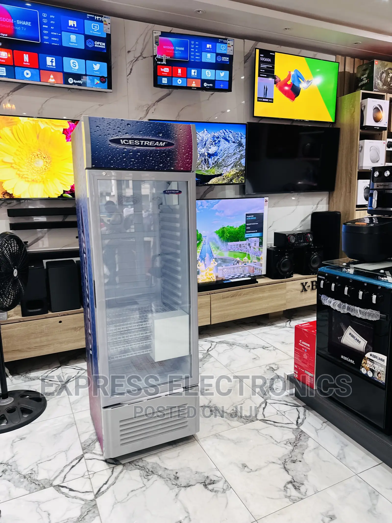 UNI-350C 288ltrs—-Icestram Display Fridge