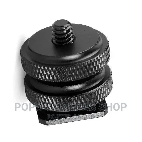 Double Screw Aluminum Allow 1/4 Camera Screw Hotshoe Base