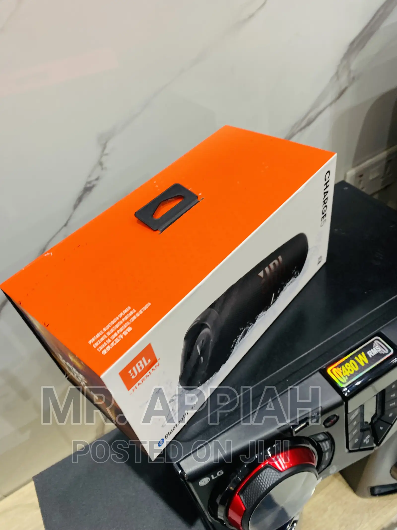 Waterproof JBL Charge 5 Chargeable Bluetooth Speaker,Black