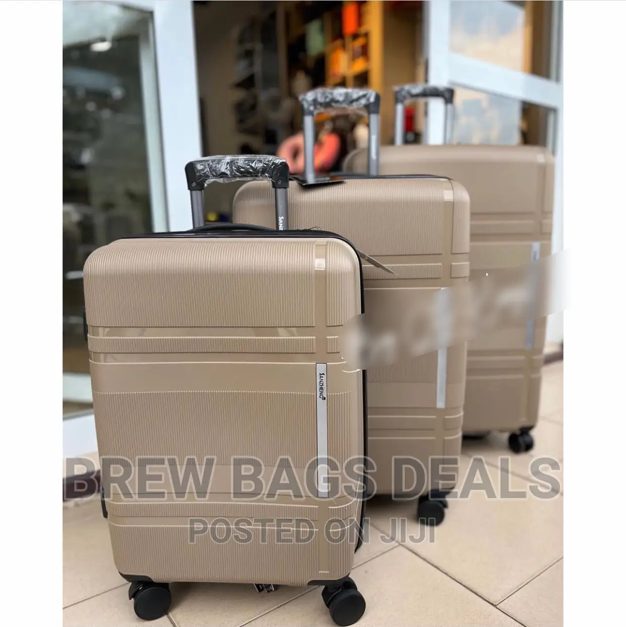 Purely Anticrack 3set SANZHENG Suitcase for Traveling