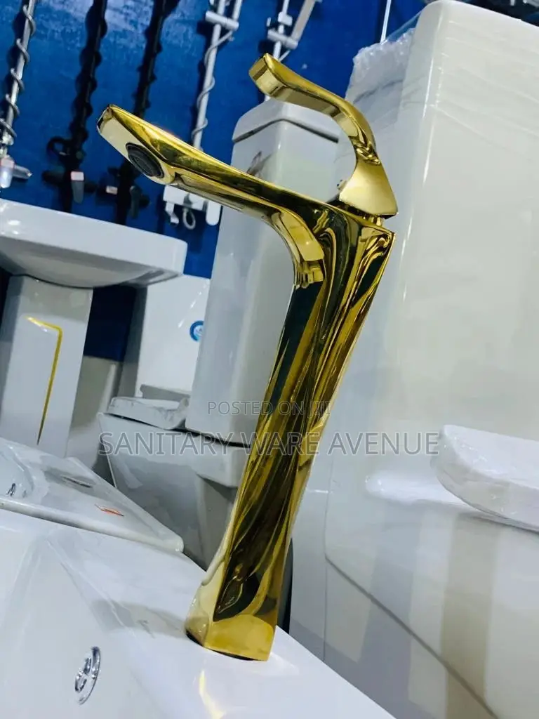 Gold Taps - Long Basin Taps - Sink Tap - Pedicure Tap