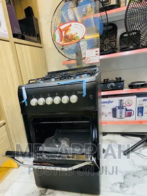 High Quality Ferre 4 Gas Burner With Oven and Grill(Black)