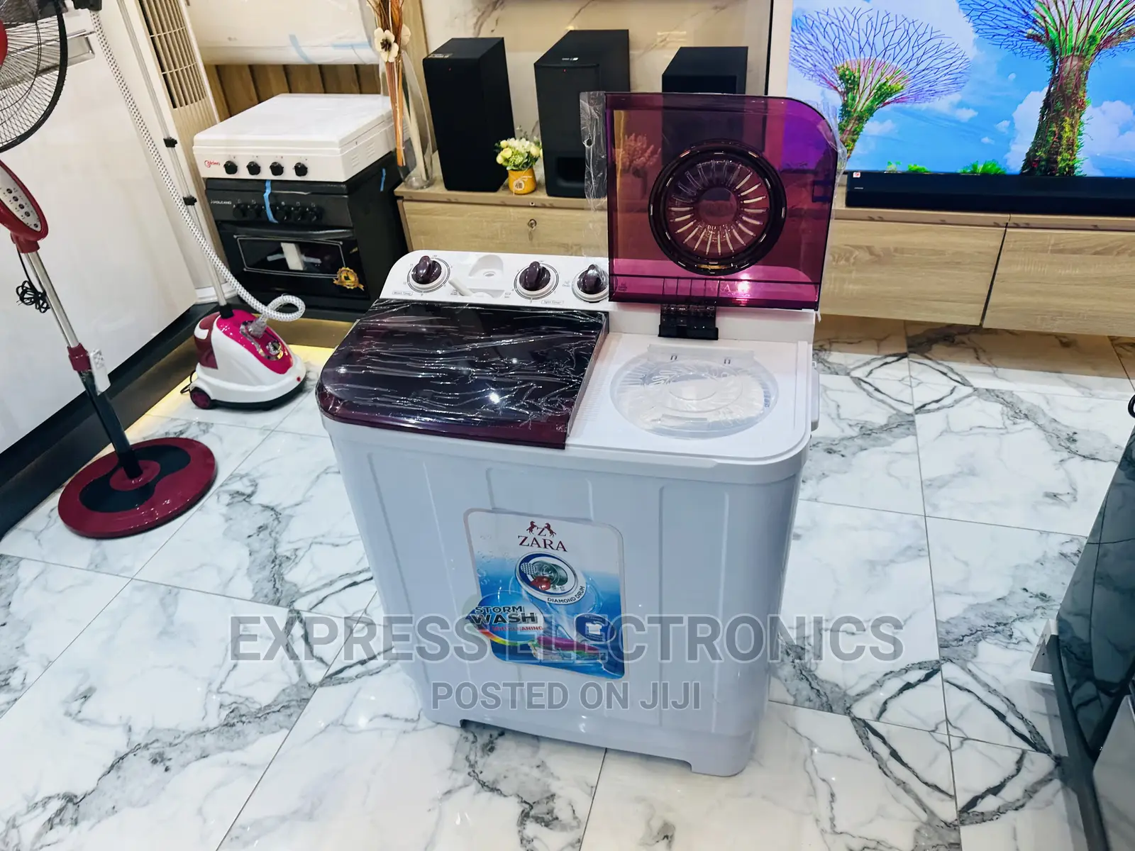 Fast Dewatering Zara Twintub Topload Washing Machine 7kg