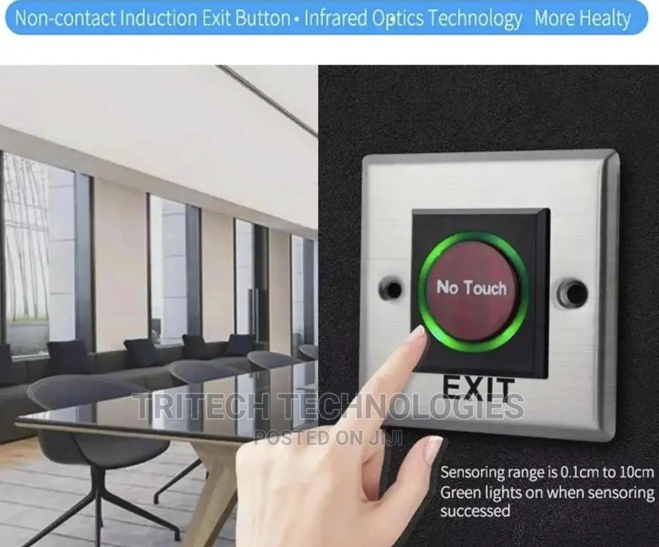No Touch Exit Button