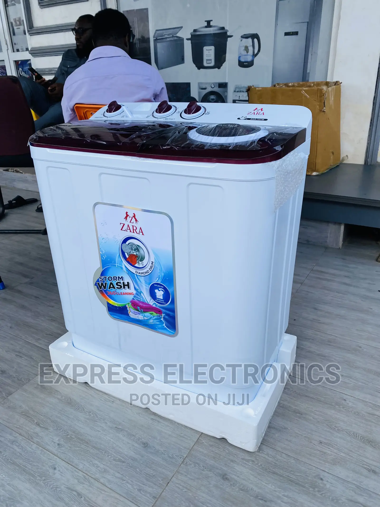 Double Water Inlet Zara Topload Washing Machine 7kg