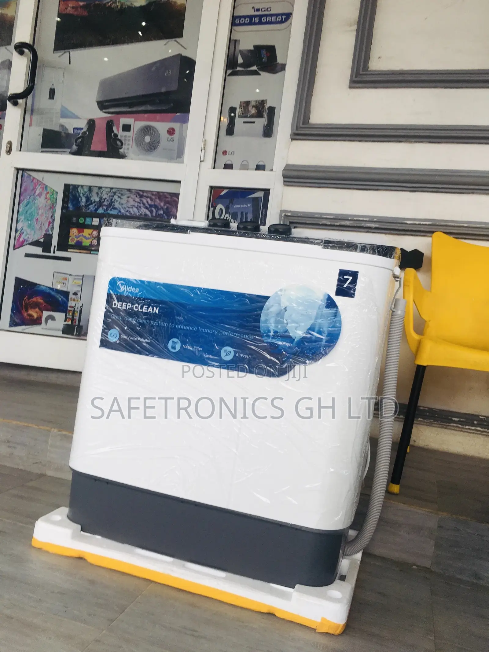 Get Topload Midea Washingmachine 7kg Semiautomatic