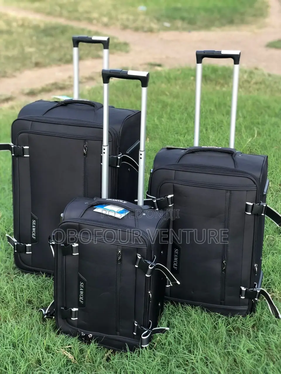3 in 1 Quality Material Luggage( Black) 0656