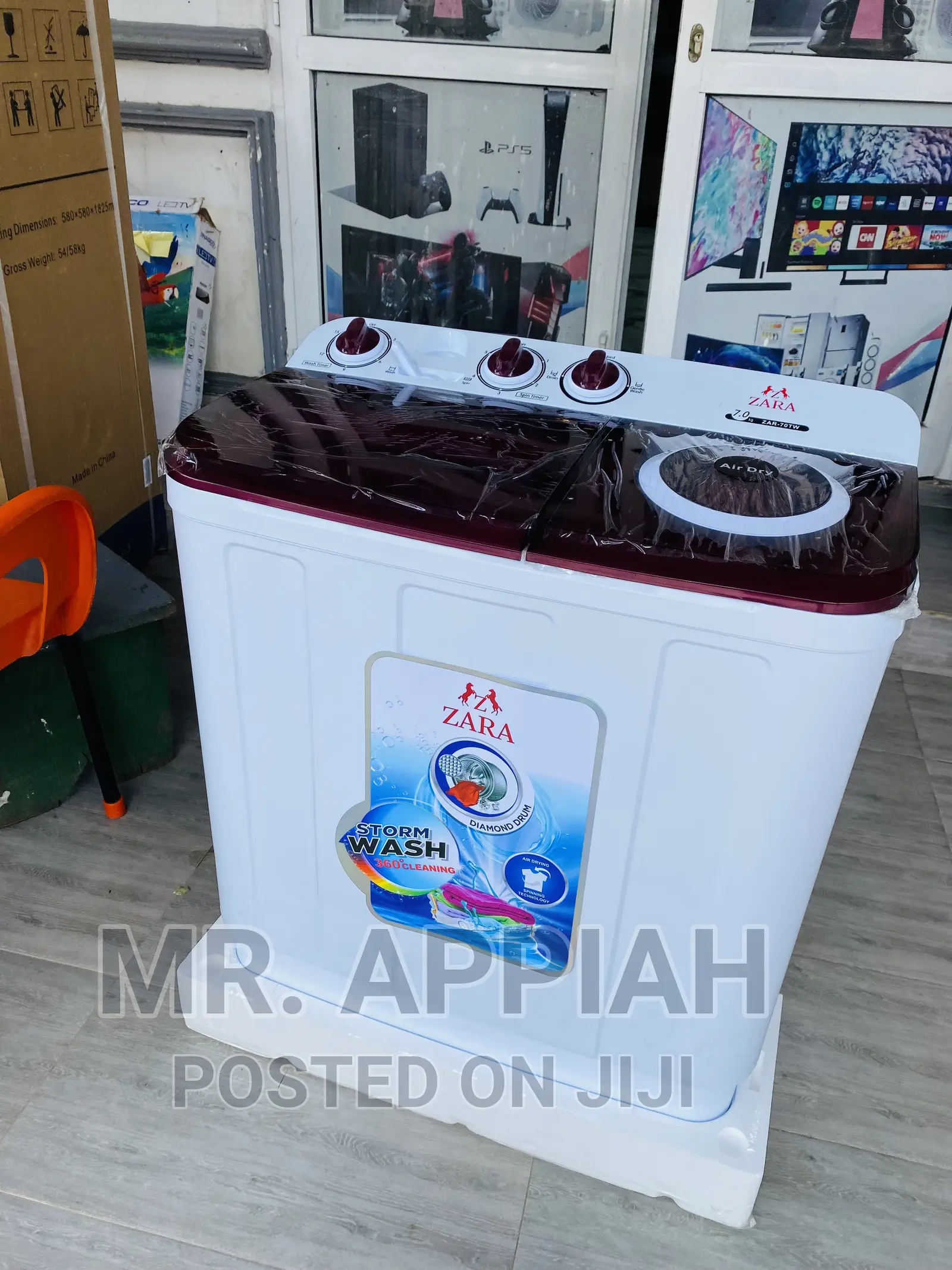 (7kg)Zara Top Load Washing Machine Works Faster