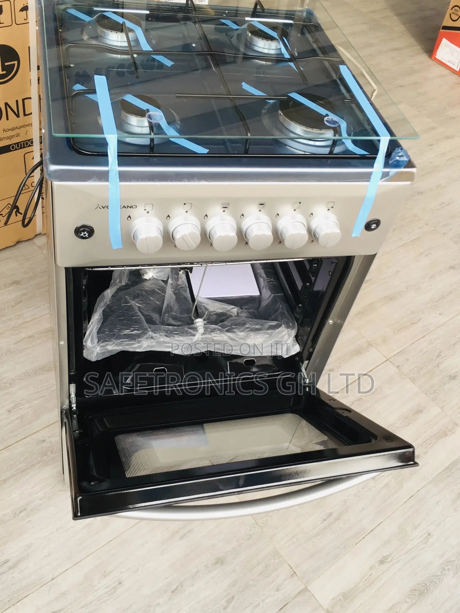 Promo on Inox Gray Rotisserie 4 Gas Oven Grill Volcano