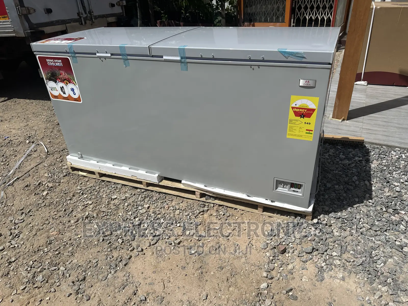 Exclusive Zara Double Door Freezer 725L Grey Chest
