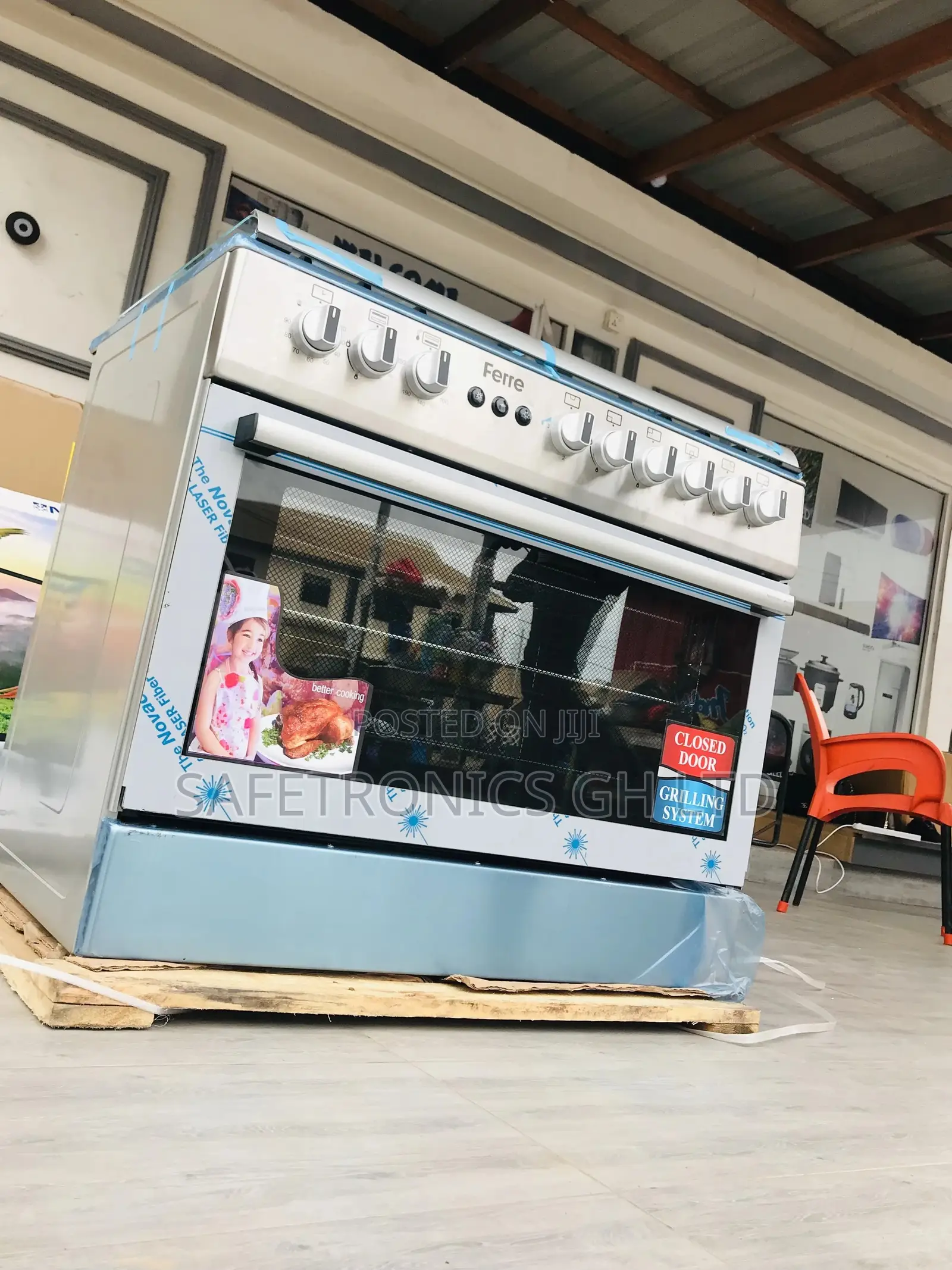 6 Gas Cooker 60x90 Oven With Grill Ferre