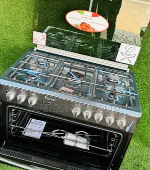Oven With Grill 5 Gas Black Ferre 60x90 Cooker Burner