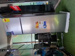 Silver Double Door Stainless Fridge Brand New Fridge Top Fre