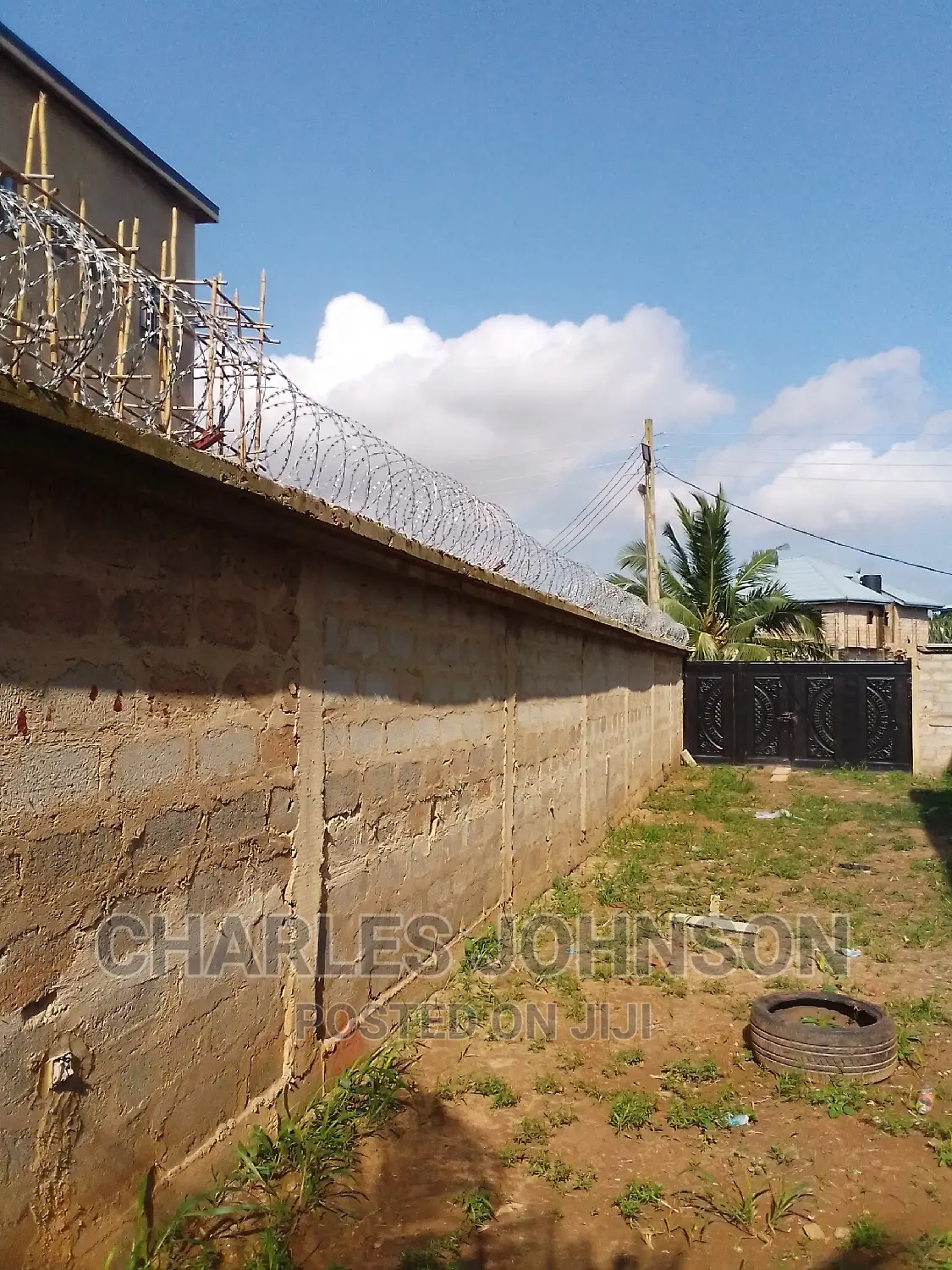 Razor Wire Installation and Security Camera.
