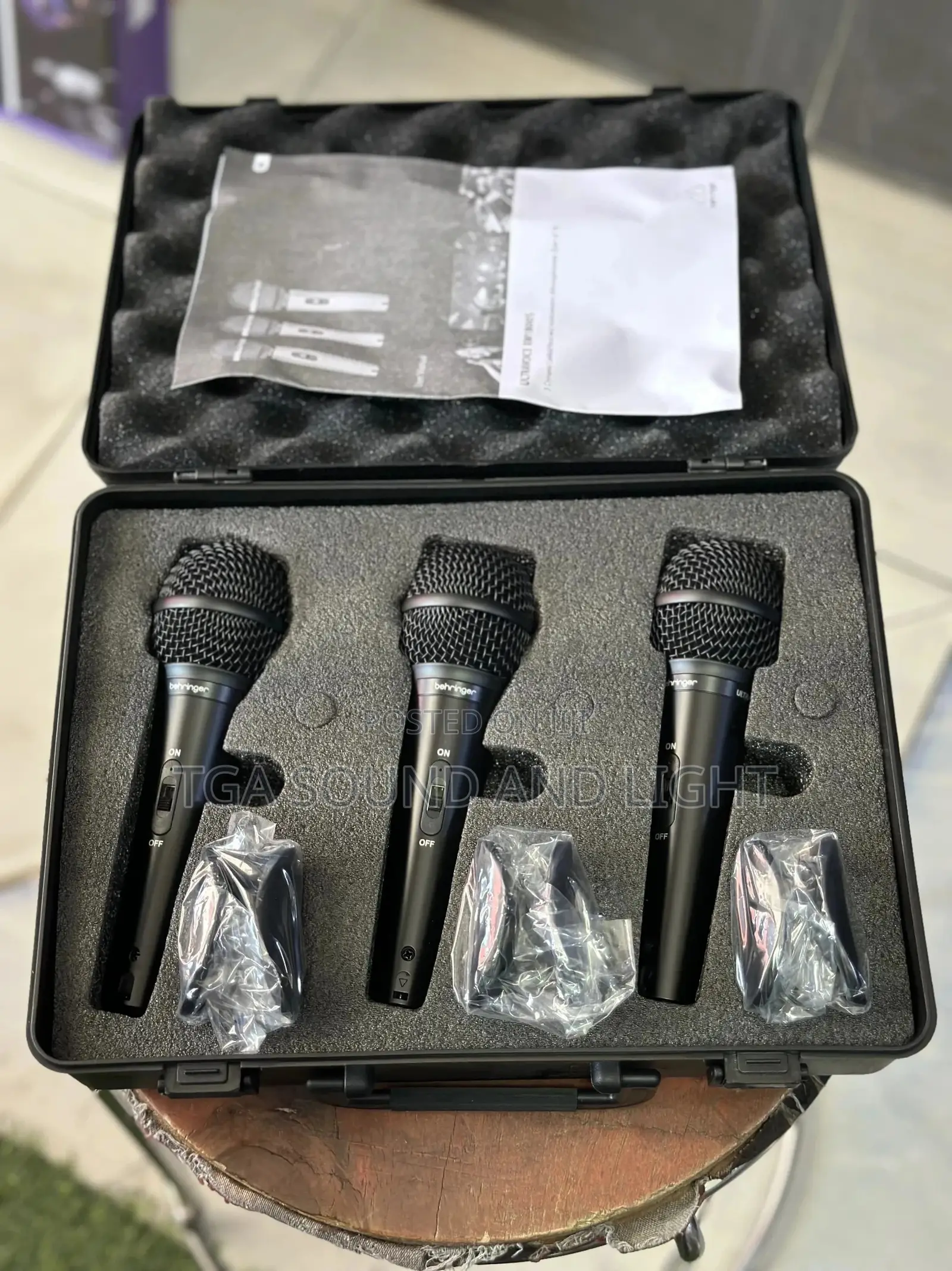 Behringer 3 Handheld Microphone Set (Ultravoice Xm1800s)