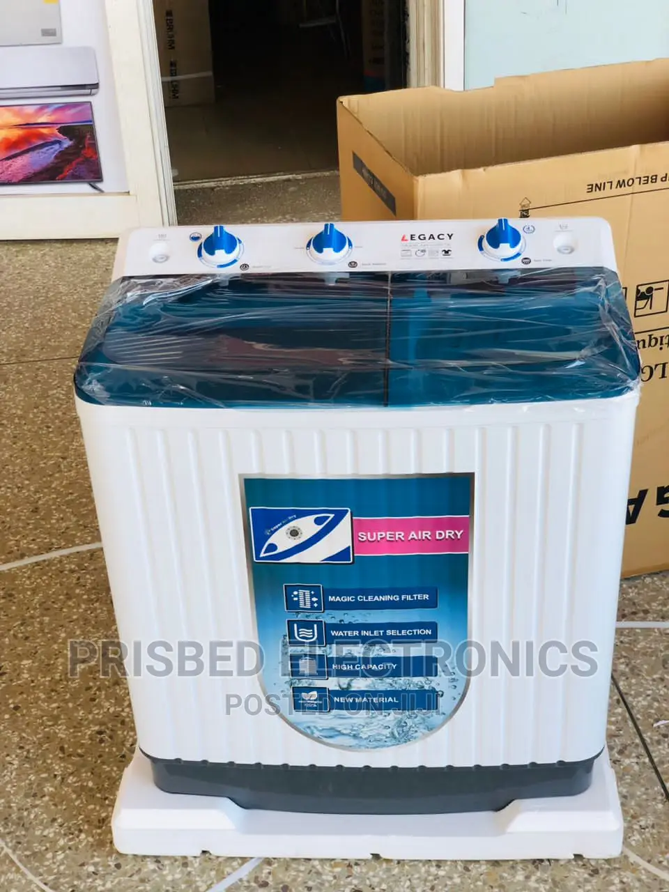 Legacy Durable Washing Machine 8kg Top Load Twin Tub