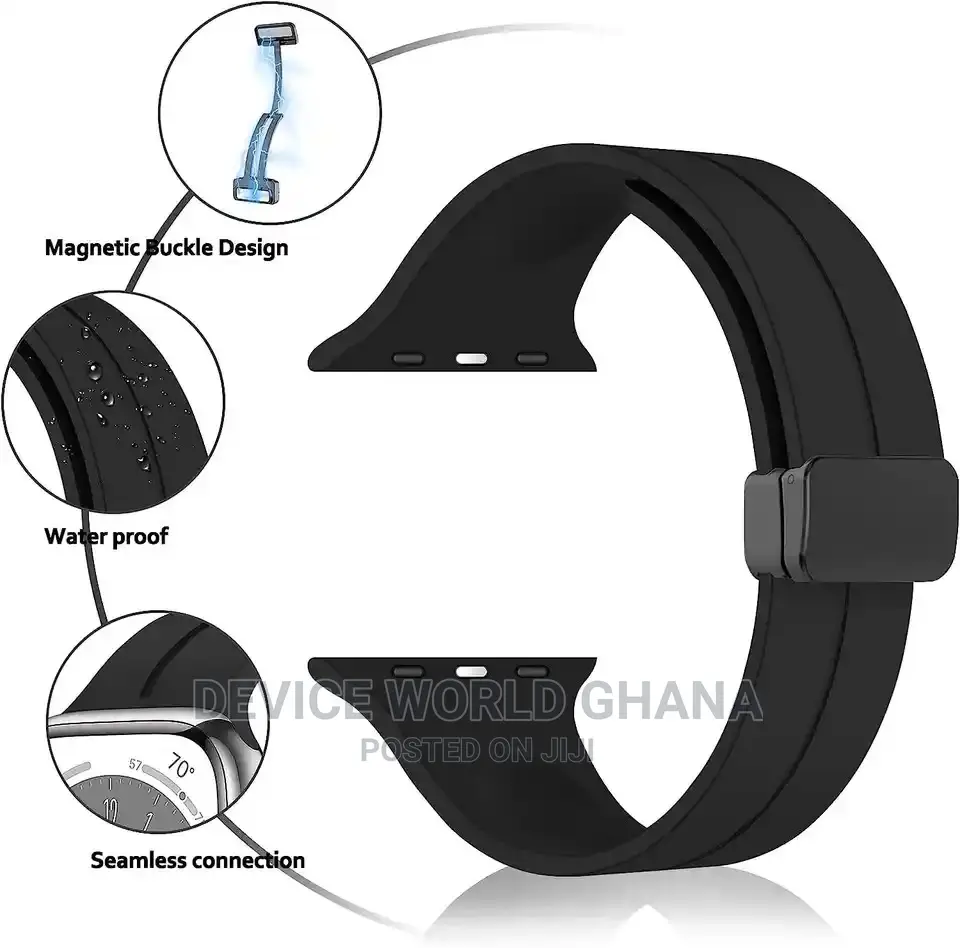 Pz Silicone Magnetic Buckle Strap/Bandfor Apple Watch