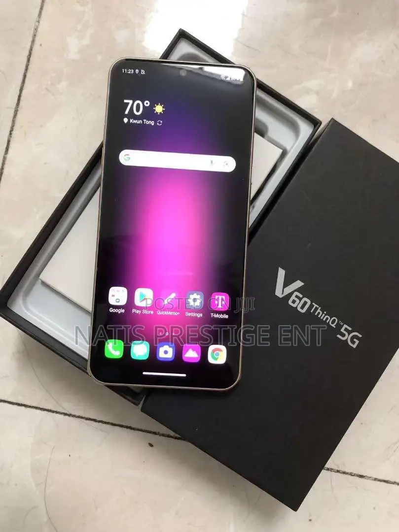 New LG V60 ThinQ 5G UW 128 GB Black