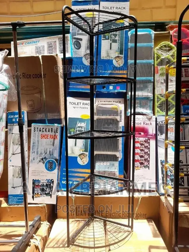 Pure Metallic Corner Shelf