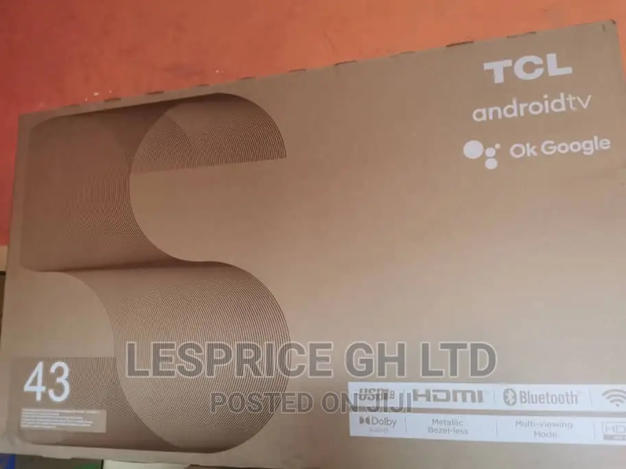 TCL 43” Android Smart Wi-Fi Bluetooth TV