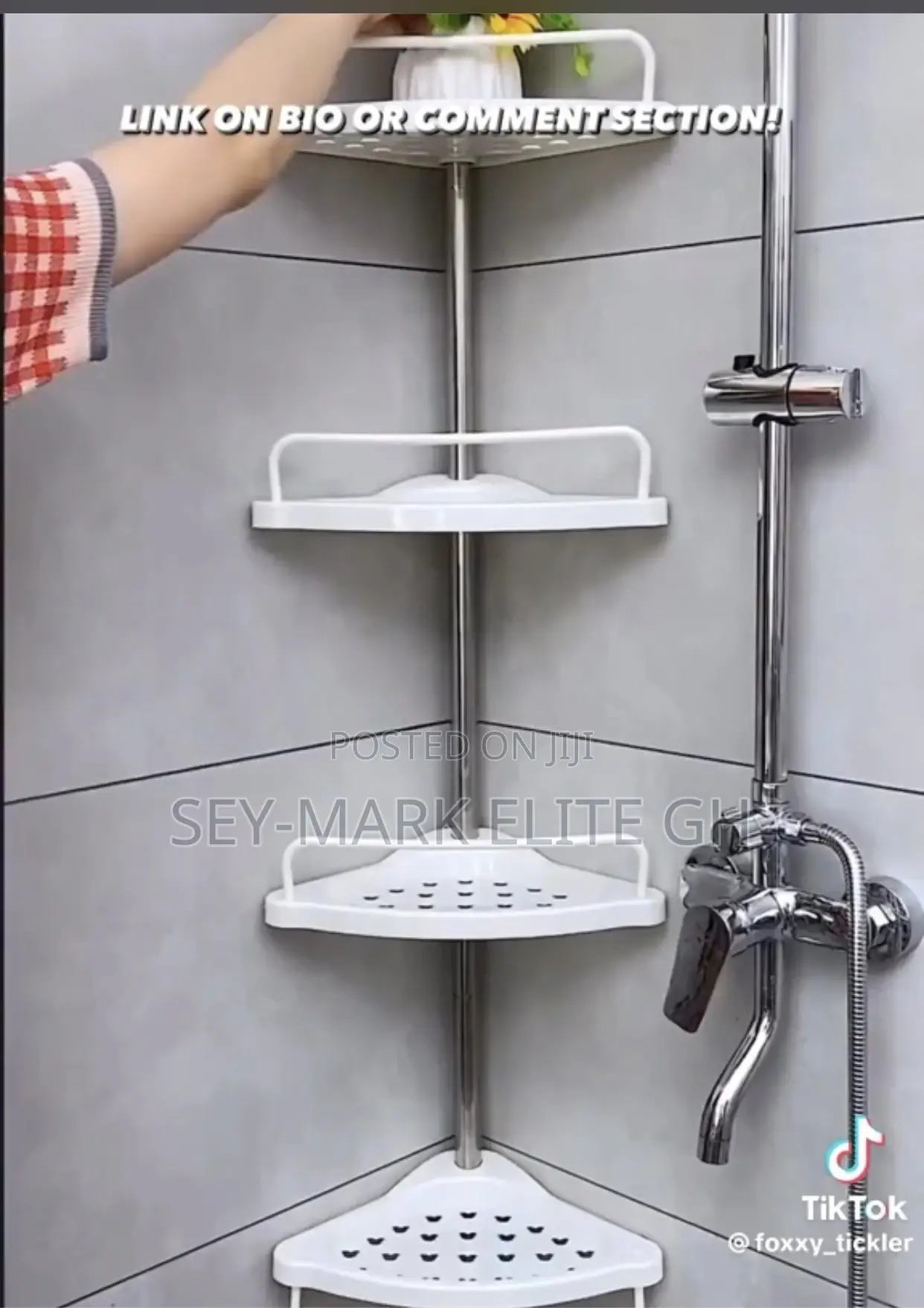 Bathroom Corner Rack Organizer