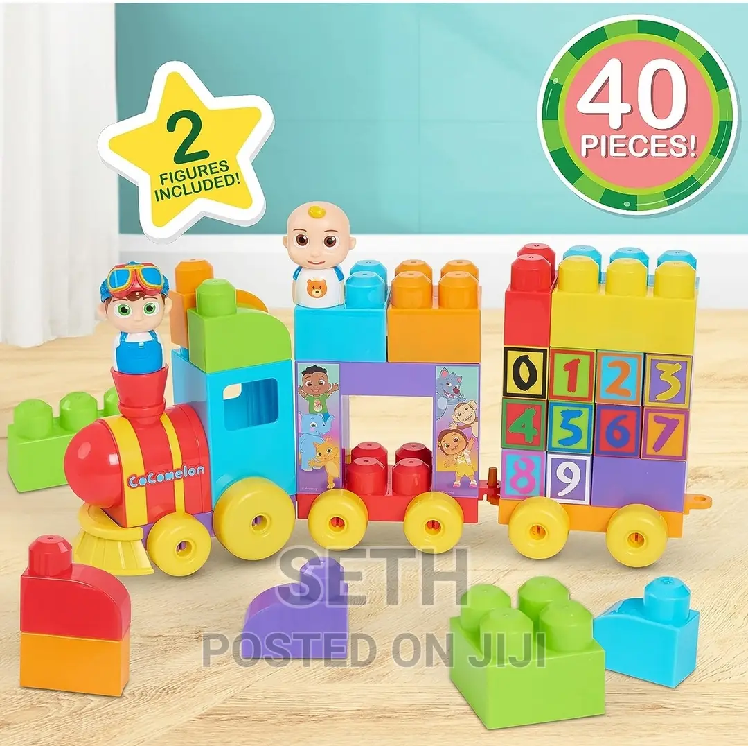 Children Kids Cocomelon Stacking Train, 40 Pieces