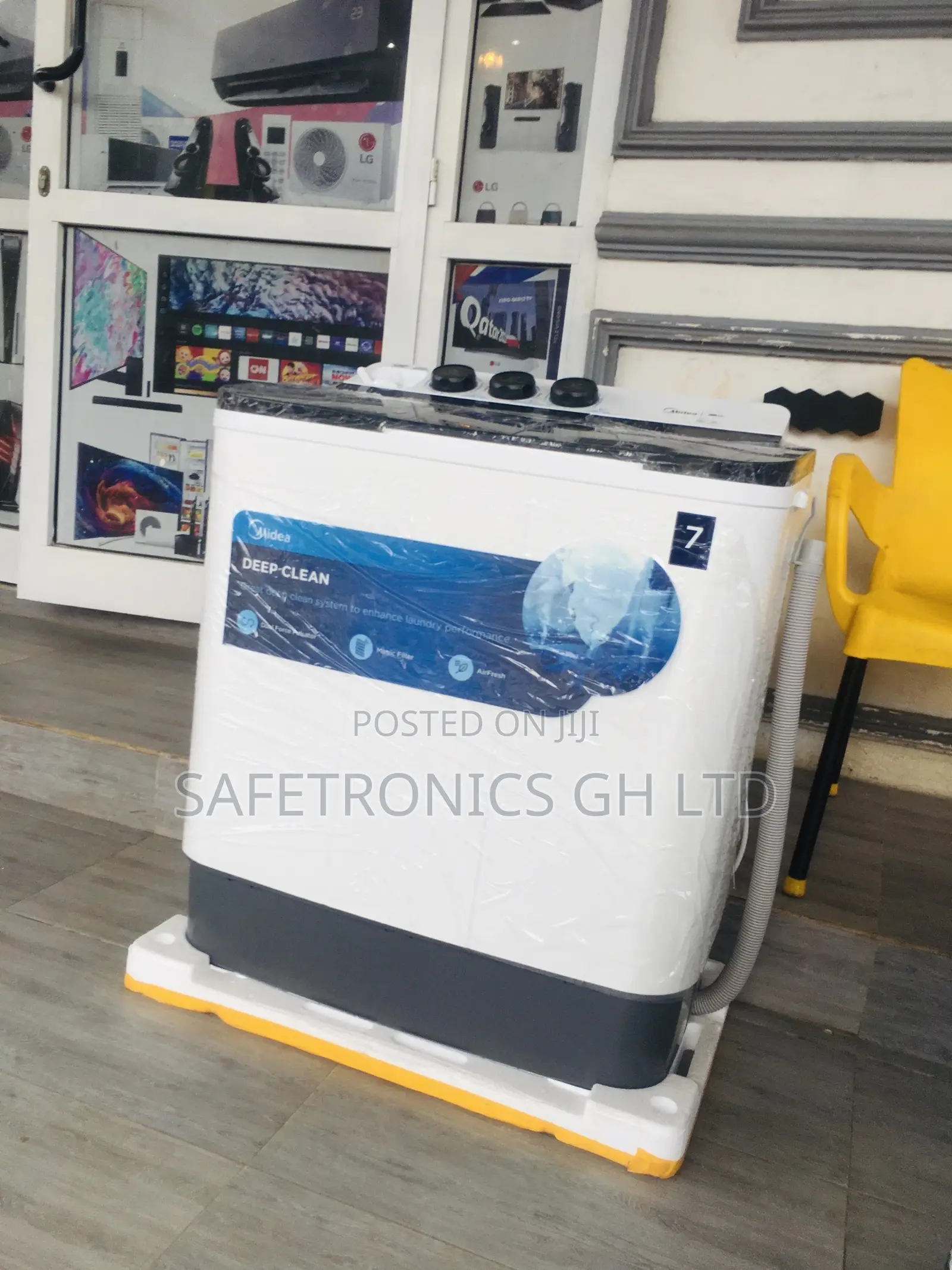 Topload White 7kg Washingmachine Midea Semiautomatic