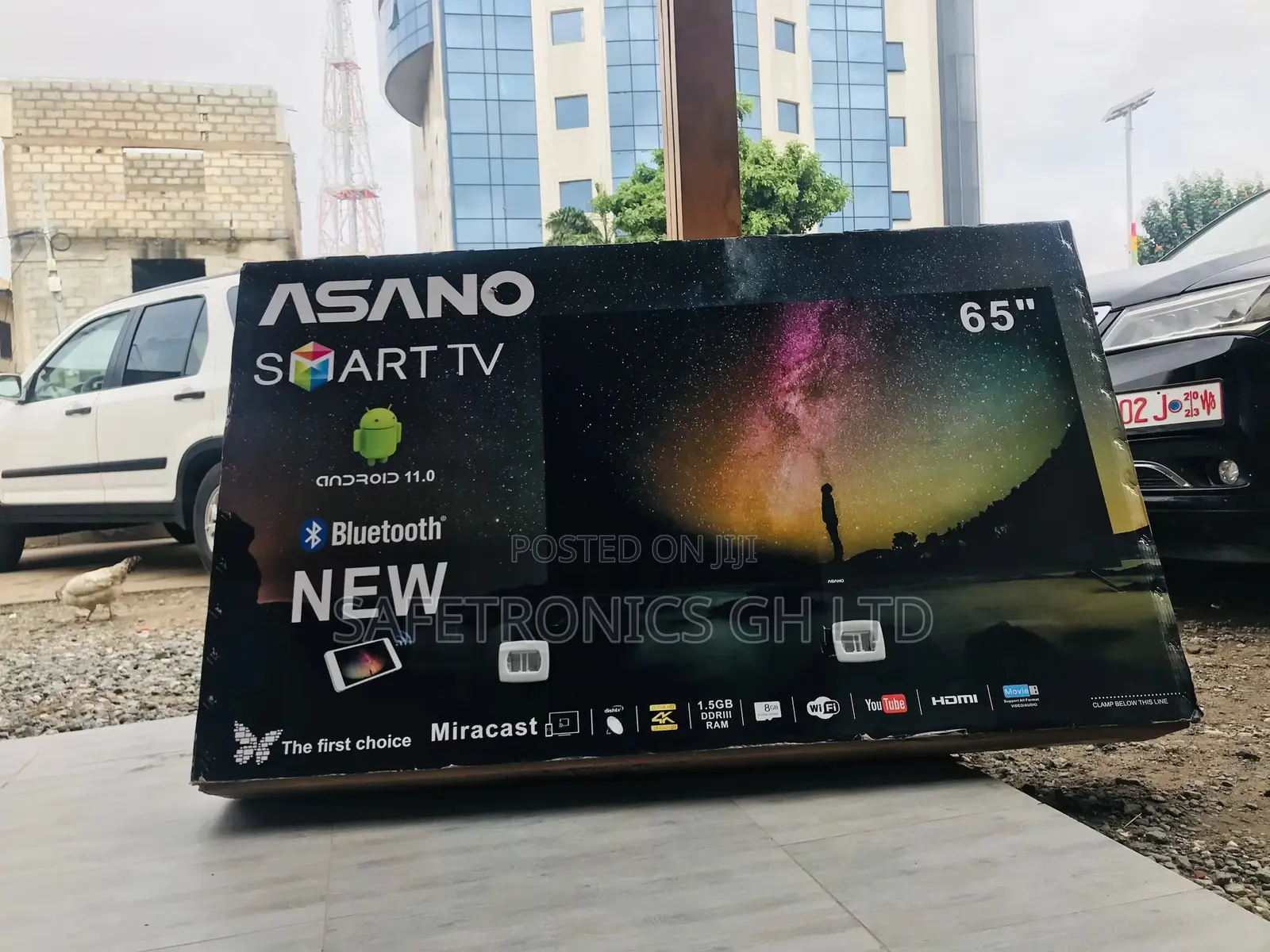 65 Inches Glossy LED Smart  Asano UHD Bluetooth Tv