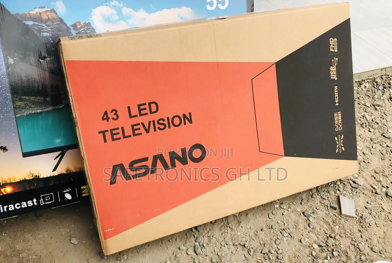Original 43 Inches Glossy LED Asano Digital Satellite Tv