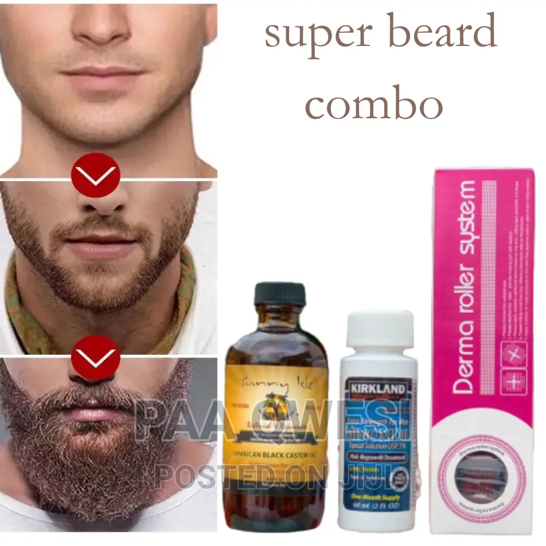 Kirkland Minoxidil , Castor Oil Extra Dark Derma Roller