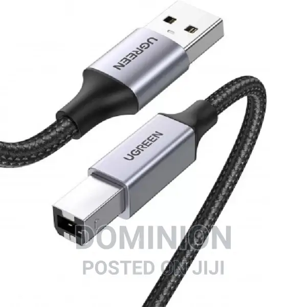 80802 Cable UGREEN US369 USB-A to USB-B 2.0, Braided, 1.5m,