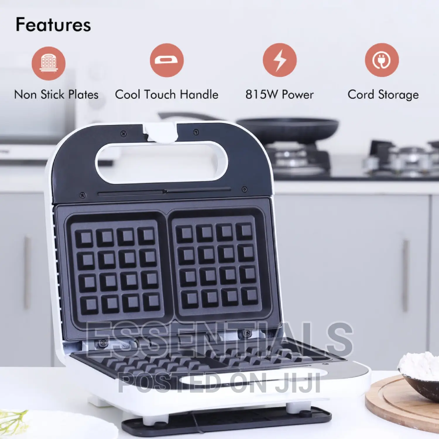 Two-Slice Non-Stick Belgian Waffle Maker