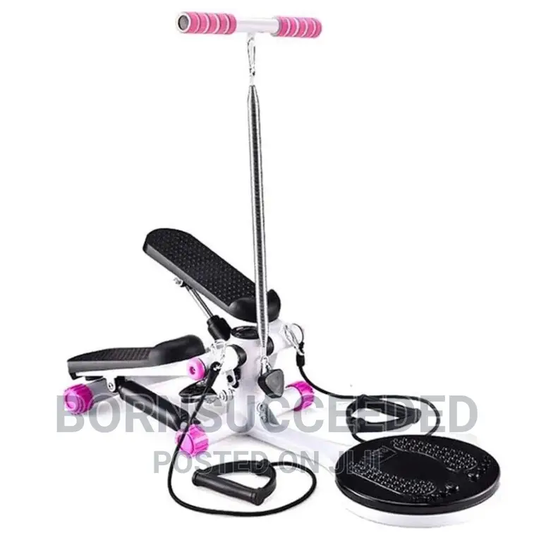 Mini Stepper,Fitness Stair Stepper With Armrest - Portable