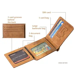 Men Leather Wallet Slim,Hipster ID Credit Card Holder Clutch