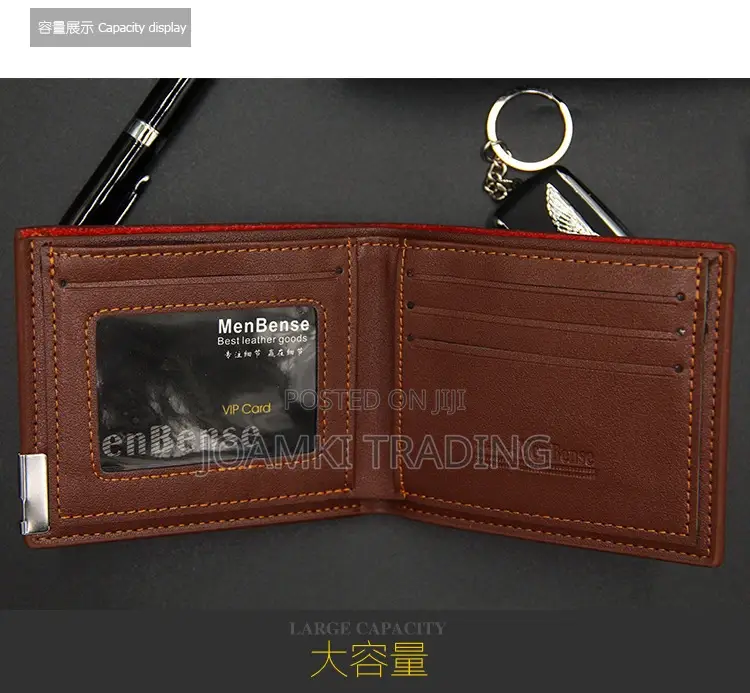 Men's Wallet Short Multifunctional Fashion Iron Edge Drawout
