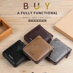Men's Leather Wallet With Zipper