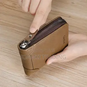 Men's Leather Wallet With Zipper