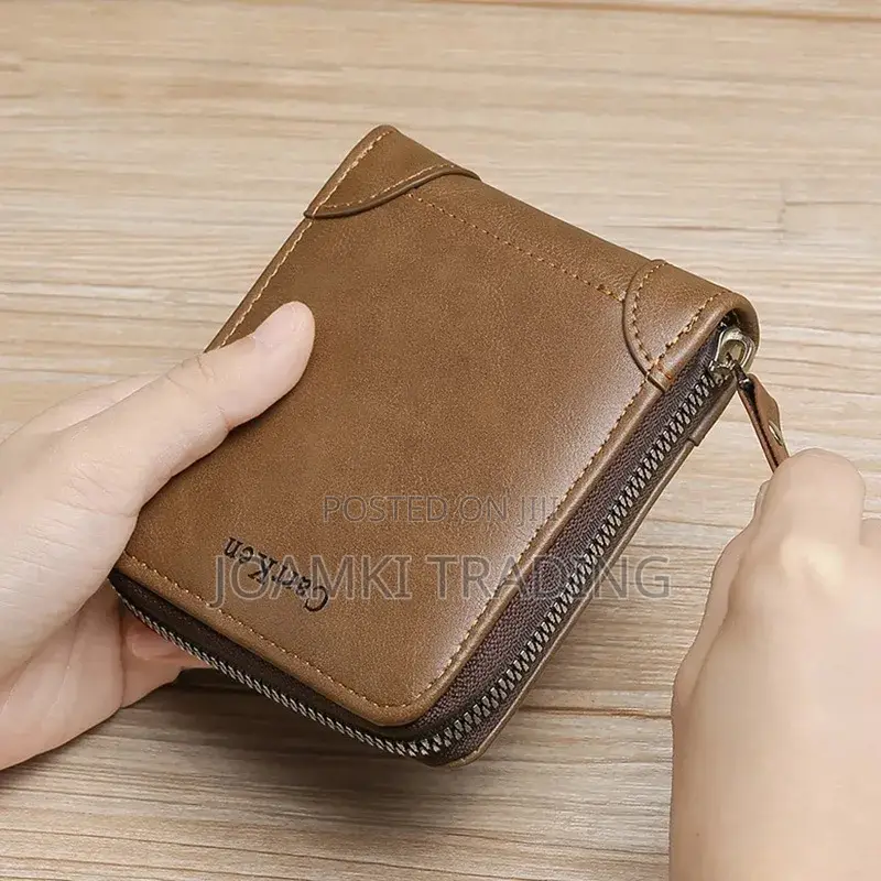 Men's Leather Wallet With Zipper