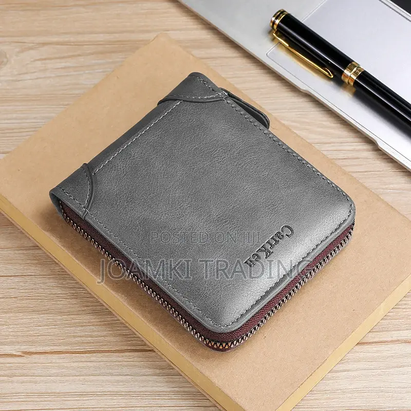 Men's Leather Wallet With Zipper