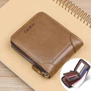 Men's Leather Wallet With Zipper