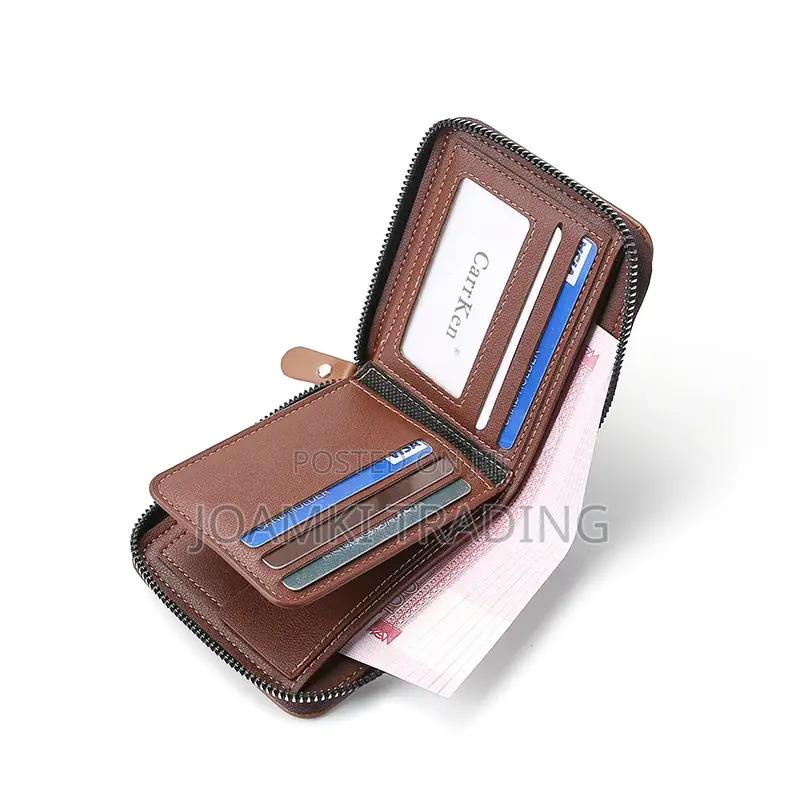 Men's Leather Wallet With Zipper