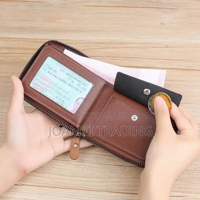Men's Leather Wallet With Zipper