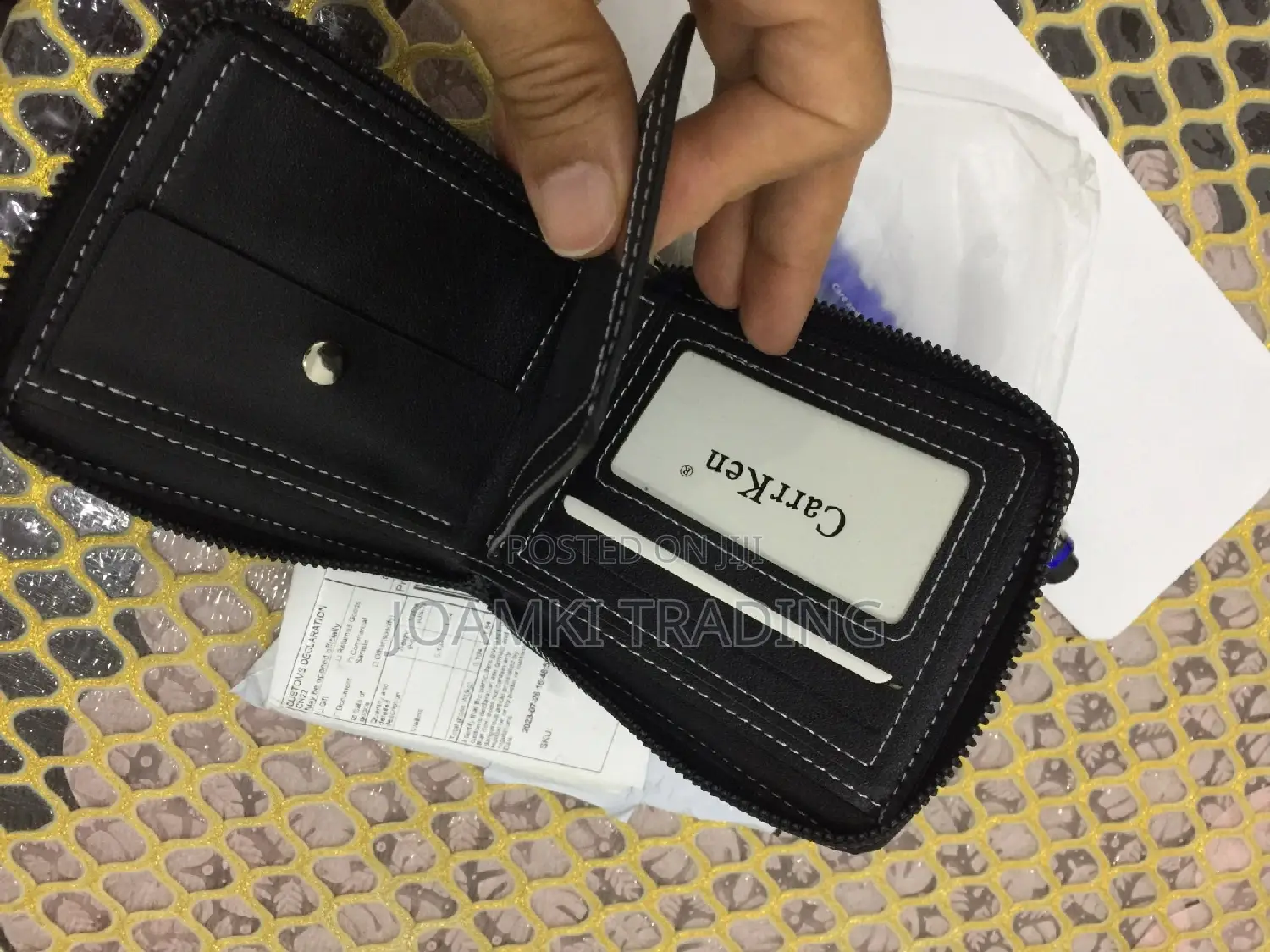 Men's Leather Wallet With Zipper