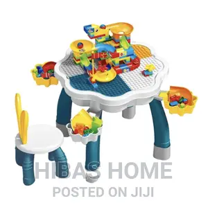 Kids Building Blocks Activity Table With Blocks