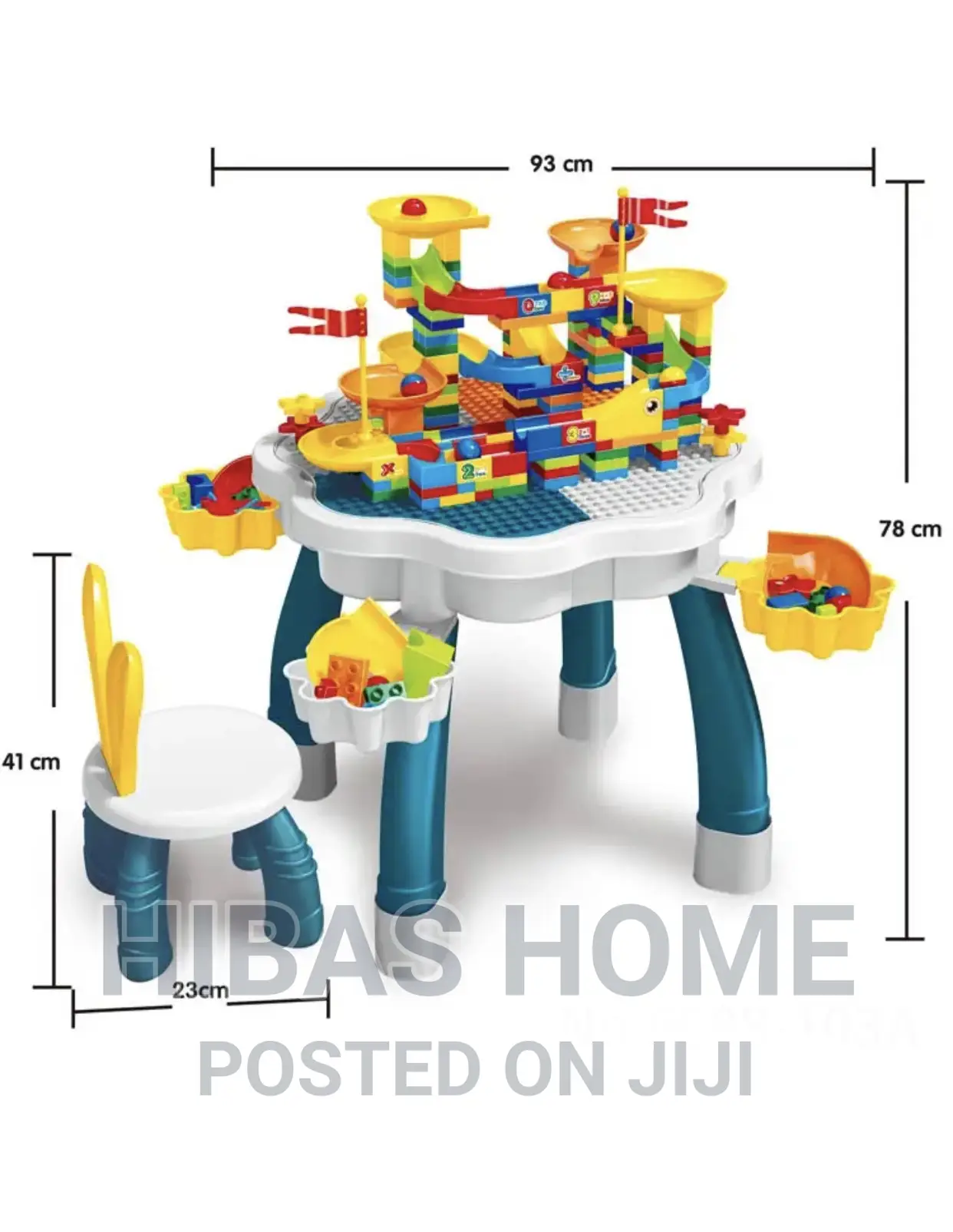 Kids Building Blocks Activity Table With Blocks